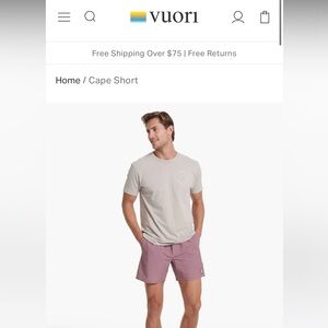 Vuori XL Cape Shorts